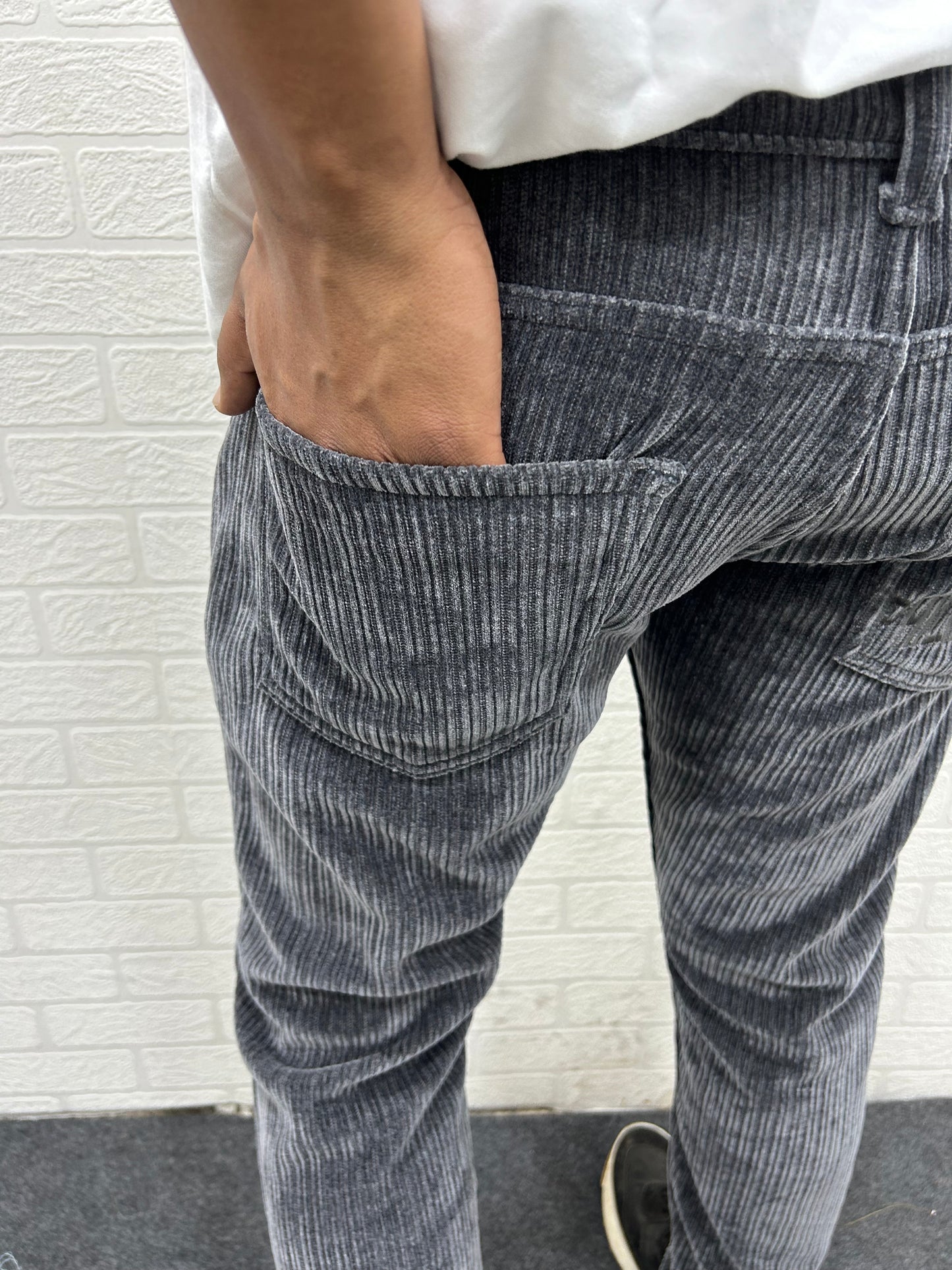 Grey Corduroy Pant